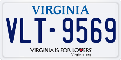 VA license plate VLT9569