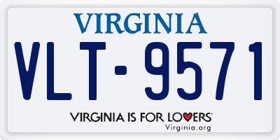 VA license plate VLT9571