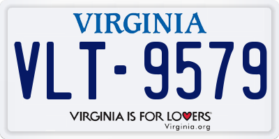 VA license plate VLT9579