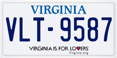 VA license plate VLT9587
