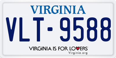 VA license plate VLT9588