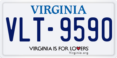 VA license plate VLT9590