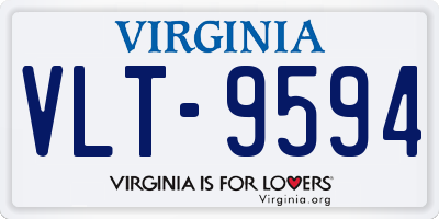 VA license plate VLT9594