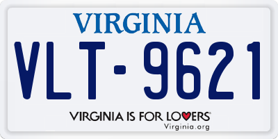 VA license plate VLT9621