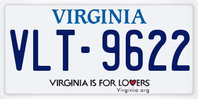 VA license plate VLT9622