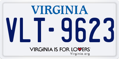 VA license plate VLT9623