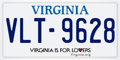 VA license plate VLT9628