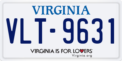 VA license plate VLT9631