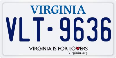 VA license plate VLT9636