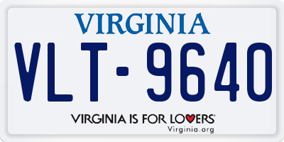 VA license plate VLT9640