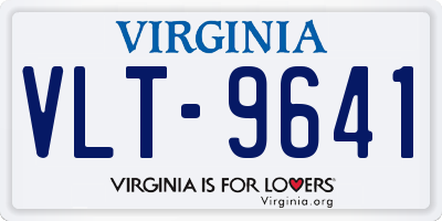 VA license plate VLT9641