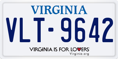 VA license plate VLT9642