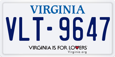 VA license plate VLT9647
