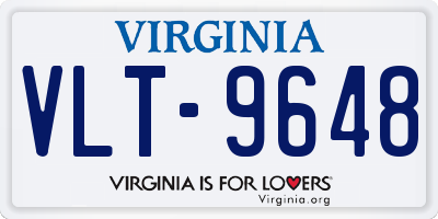 VA license plate VLT9648