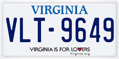 VA license plate VLT9649