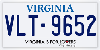 VA license plate VLT9652