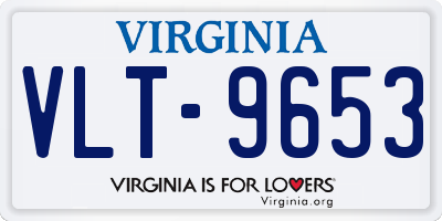 VA license plate VLT9653