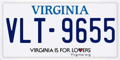 VA license plate VLT9655