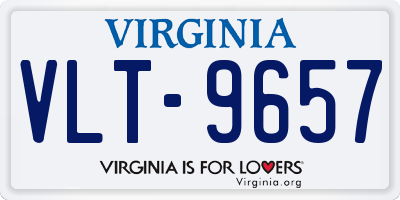 VA license plate VLT9657