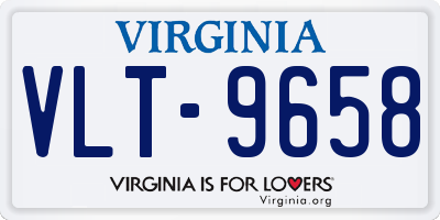 VA license plate VLT9658