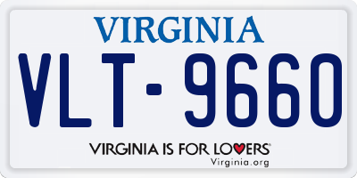 VA license plate VLT9660