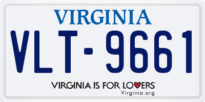 VA license plate VLT9661