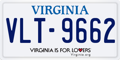 VA license plate VLT9662