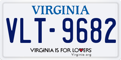 VA license plate VLT9682