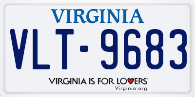VA license plate VLT9683