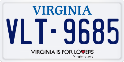 VA license plate VLT9685