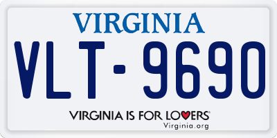 VA license plate VLT9690
