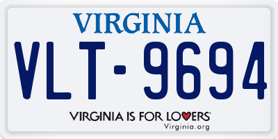 VA license plate VLT9694