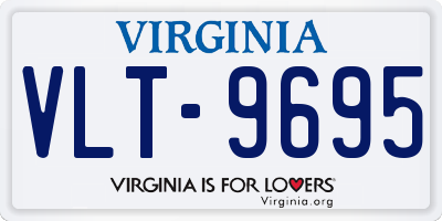 VA license plate VLT9695