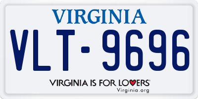 VA license plate VLT9696