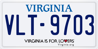 VA license plate VLT9703