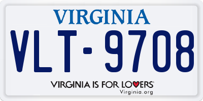 VA license plate VLT9708