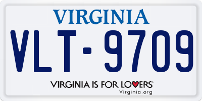 VA license plate VLT9709