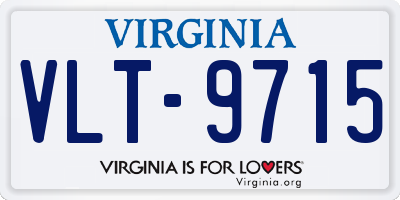 VA license plate VLT9715