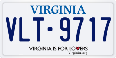 VA license plate VLT9717