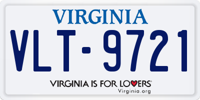 VA license plate VLT9721