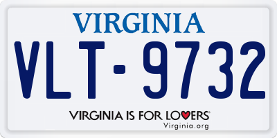 VA license plate VLT9732