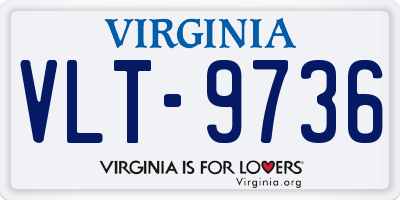 VA license plate VLT9736