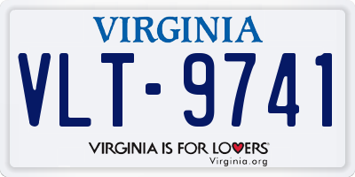 VA license plate VLT9741