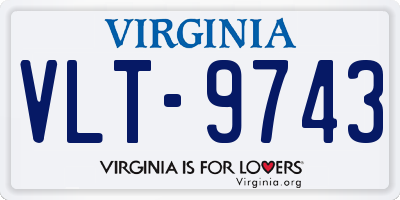 VA license plate VLT9743