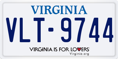 VA license plate VLT9744