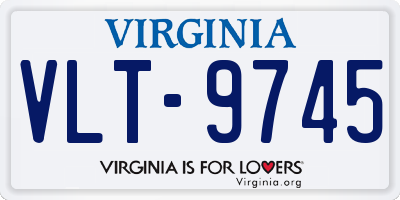 VA license plate VLT9745
