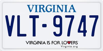 VA license plate VLT9747