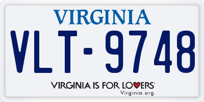 VA license plate VLT9748