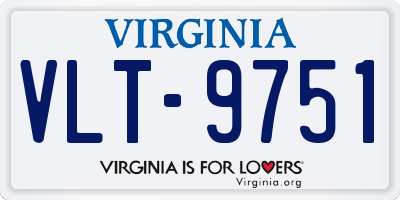 VA license plate VLT9751