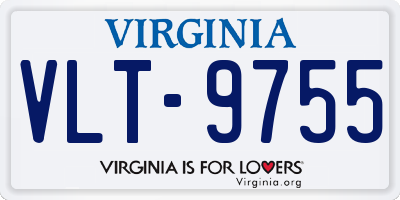 VA license plate VLT9755